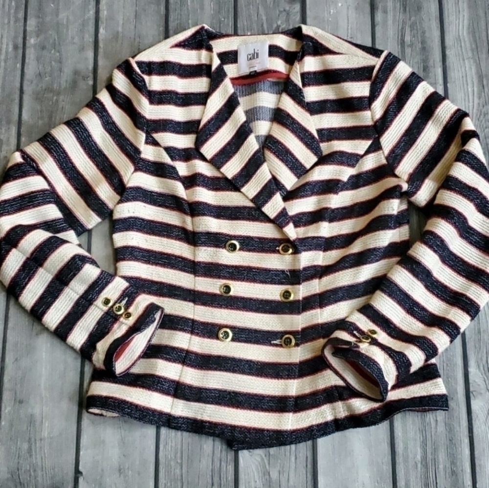 Cabi Cruise Jacket Love Carol Collection Sz 10 - Picture 6 of 8